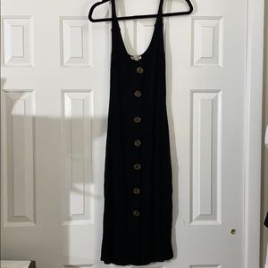 Black dress with buttons